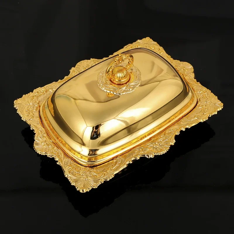 Metal Butter Dish with Lid,Glass Inner Plate,Golden French Cheese Keeper,Butter Box Storage Container,Dishwasher Safe,Organizer
Metal Butter Dish with Lid,Glass Inner Plate,Golden French Cheese Keeper,Butter Box Storage Container,Dishwasher Safe,Organizer