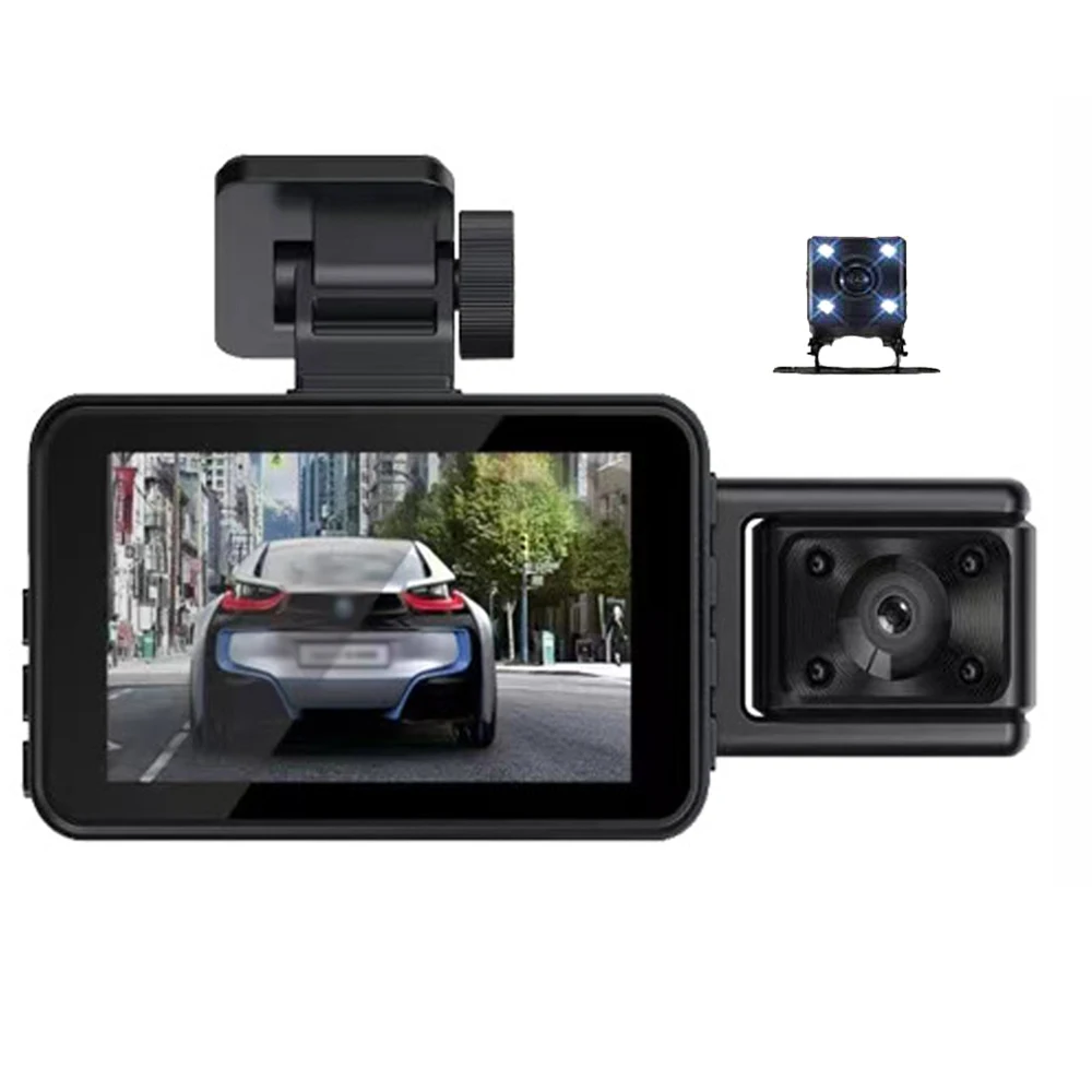 3 Cameras Dash Cam Parking Monitoring Clear Car Rearview Mirror Car Video Recording Camcorder Wide Angle Car Camera Recorder
3 Cameras Dash Cam Parking Monitoring Clear Car Rearview Mirror Car Video Recording Camcorder Wide Angle Car Camera Recorder