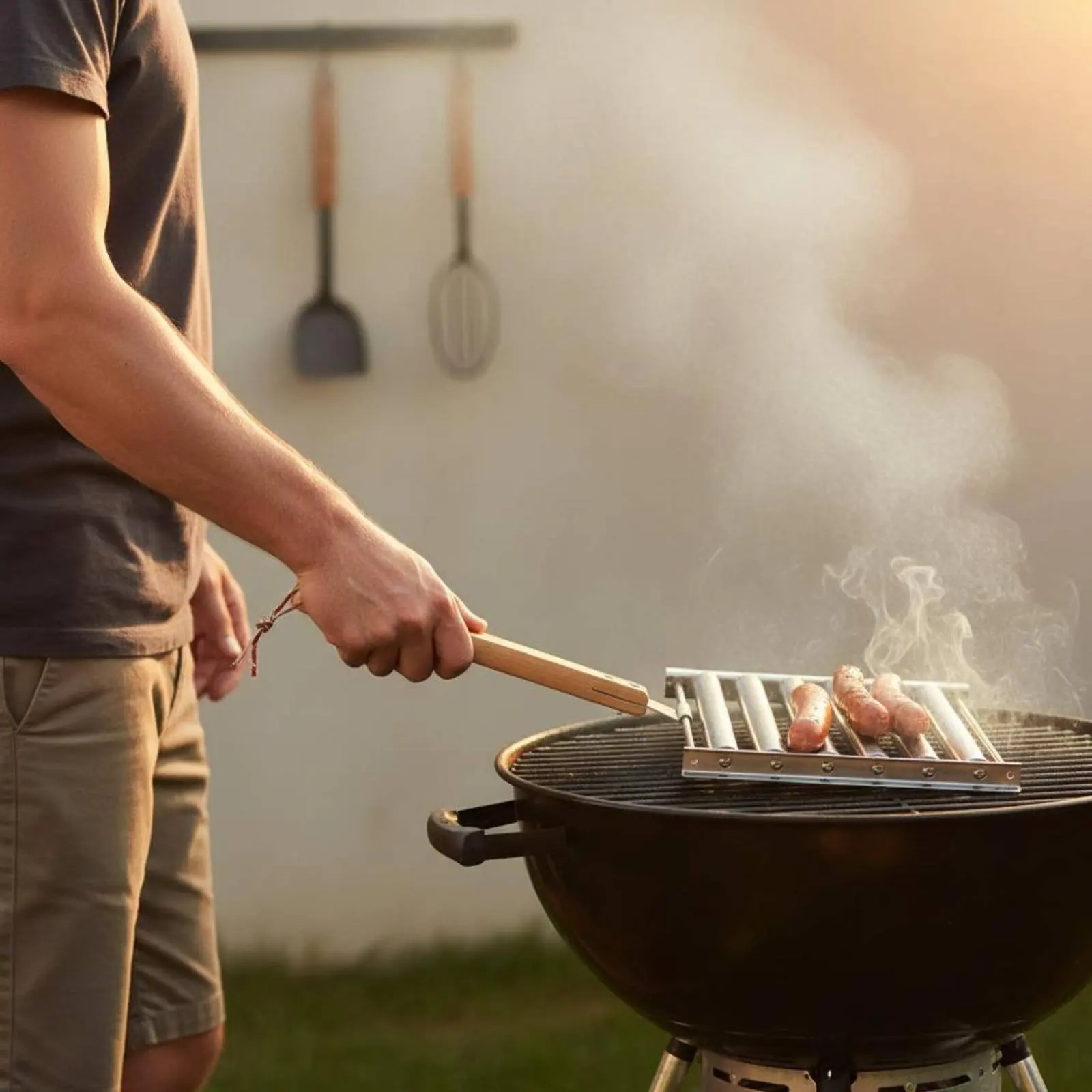 Hot Dog Grill Rack Detachable Sausage Roasting Rack Hot Dog Grill Holder Reusable Cookware Rust Proof for Camping
Hot Dog Grill Rack Detachable Sausage Roasting Rack Hot Dog Grill Holder Reusable Cookware Rust Proof for Camping