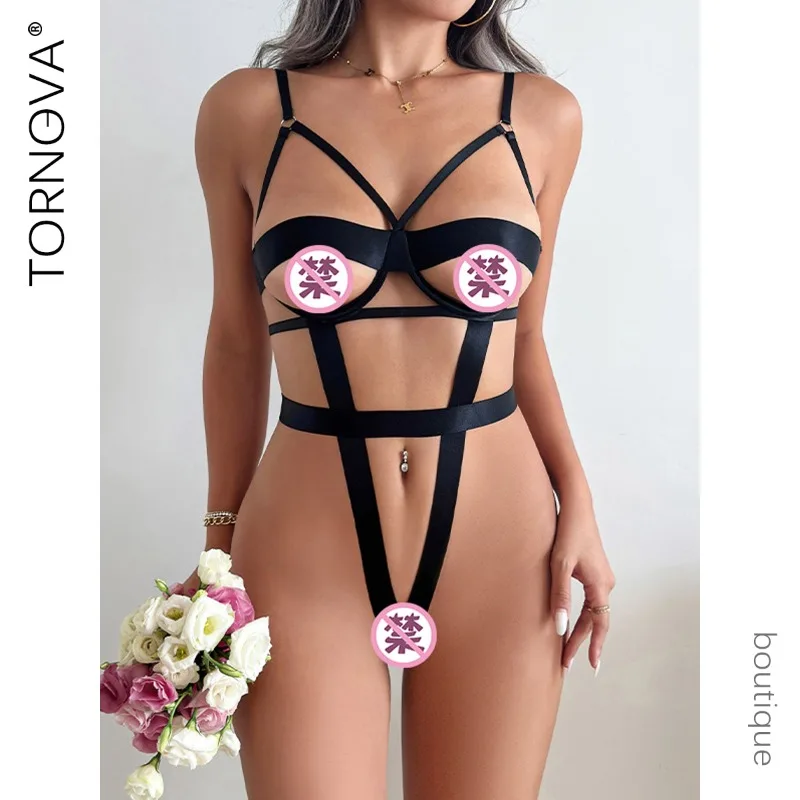Tornova Sexy Lingerie Onesie for Women Solid Color Hollow Out Sling Backless Onesie Exotic Sexy Women's Interesting Onesie New
Tornova Sexy Lingerie Onesie for Women Solid Color Hollow Out Sling Backless Onesie Exotic Sexy Women's Interesting Onesie New