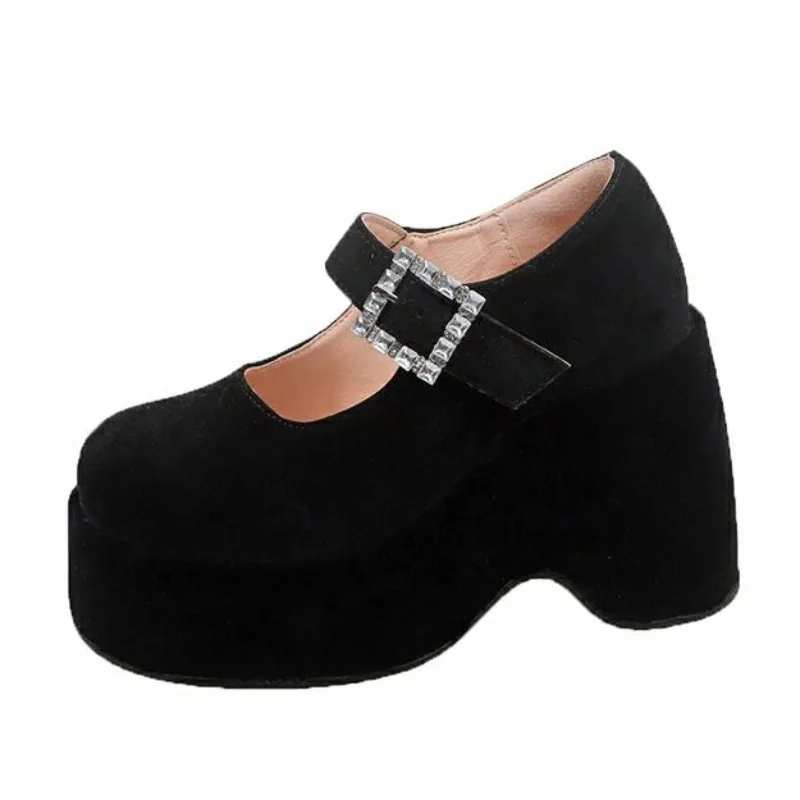 10.5CM Spring Wedge Bling Sandals Women Platform Shoes Belt High Heels Gladiator Chunky Heeled Summer Wedges Zapatos De Mujer
10.5CM Spring Wedge Bling Sandals Women Platform Shoes Belt High Heels Gladiator Chunky Heeled Summer Wedges Zapatos De Mujer