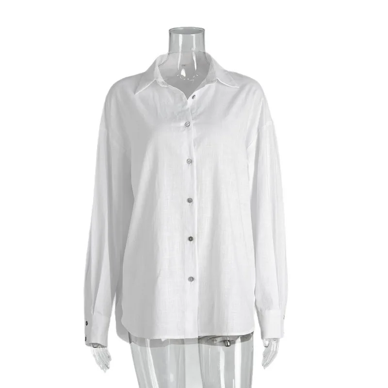 Casual Shirt 2026 Spring/Summer Fashion Casual Solid Color Women's Commuter Loose Shirt
Casual Shirt 2026 Spring/Summer Fashion Casual Solid Color Women's Commuter Loose Shirt