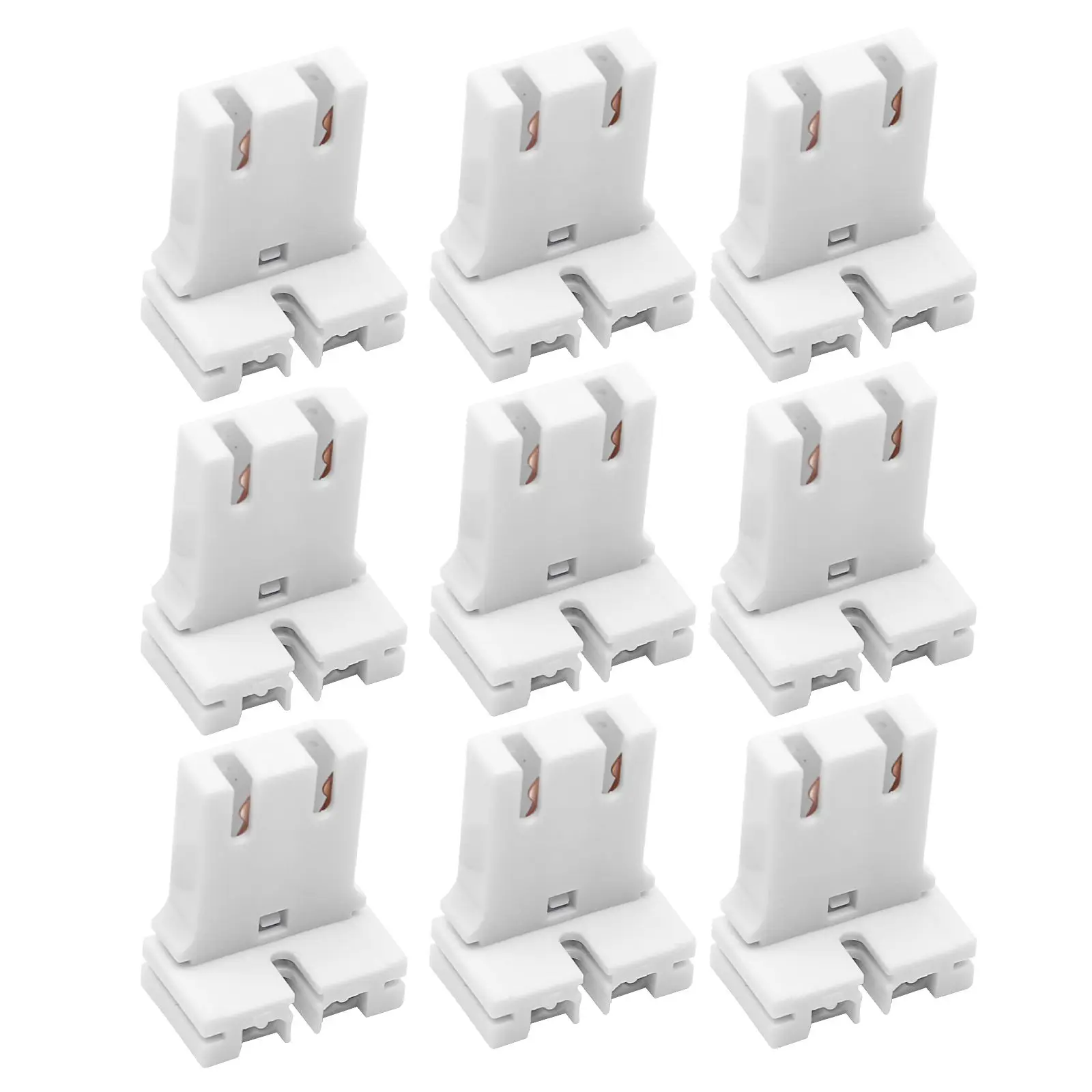 10 Pcs Lamp Holder T12 Universal Socket Fluorescent Lamp Holder Pendant Light Tube Base Home Office Tools Parts
10 Pcs Lamp Holder T12 Universal Socket Fluorescent Lamp Holder Pendant Light Tube Base Home Office Tools Parts
