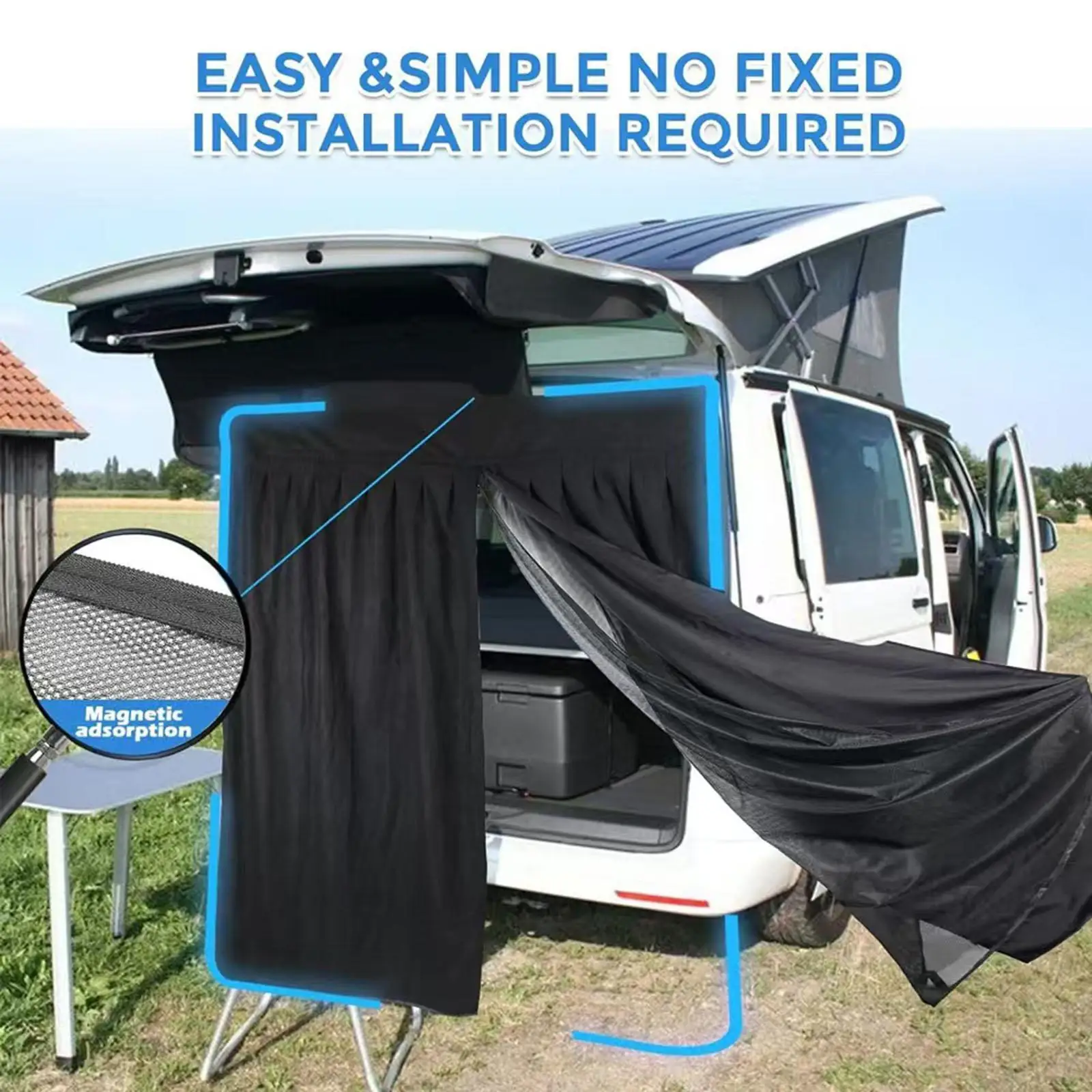 Car Tailgate Mesh Screen Rear Door Closure Screen Mount Tear Resistant Rear Door Shelter Car Trunk Net for Camping Essentials
Car Tailgate Mesh Screen Rear Door Closure Screen Mount Tear Resistant Rear Door Shelter Car Trunk Net for Camping Essentials
