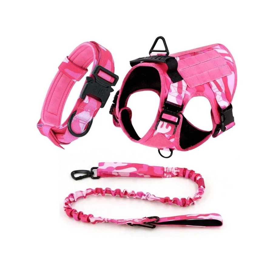 3pcs Tactical Dog Harness Set, Adjustable Training Dog Vest and Leash and Collar For Medium And Large Dog Breeds - Durable Nylo
3pcs Tactical Dog Harness Set, Adjustable Training Dog Vest and Leash and Collar For Medium And Large Dog Breeds - Durable Nylo
