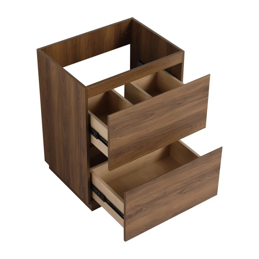 24 Bathroom Vanity with Double drawer Freestanding Bathroom Cabinet Engineering Wood Brown Only Vanity Without Top
24 Bathroom Vanity with Double drawer Freestanding Bathroom Cabinet Engineering Wood Brown Only Vanity Without Top