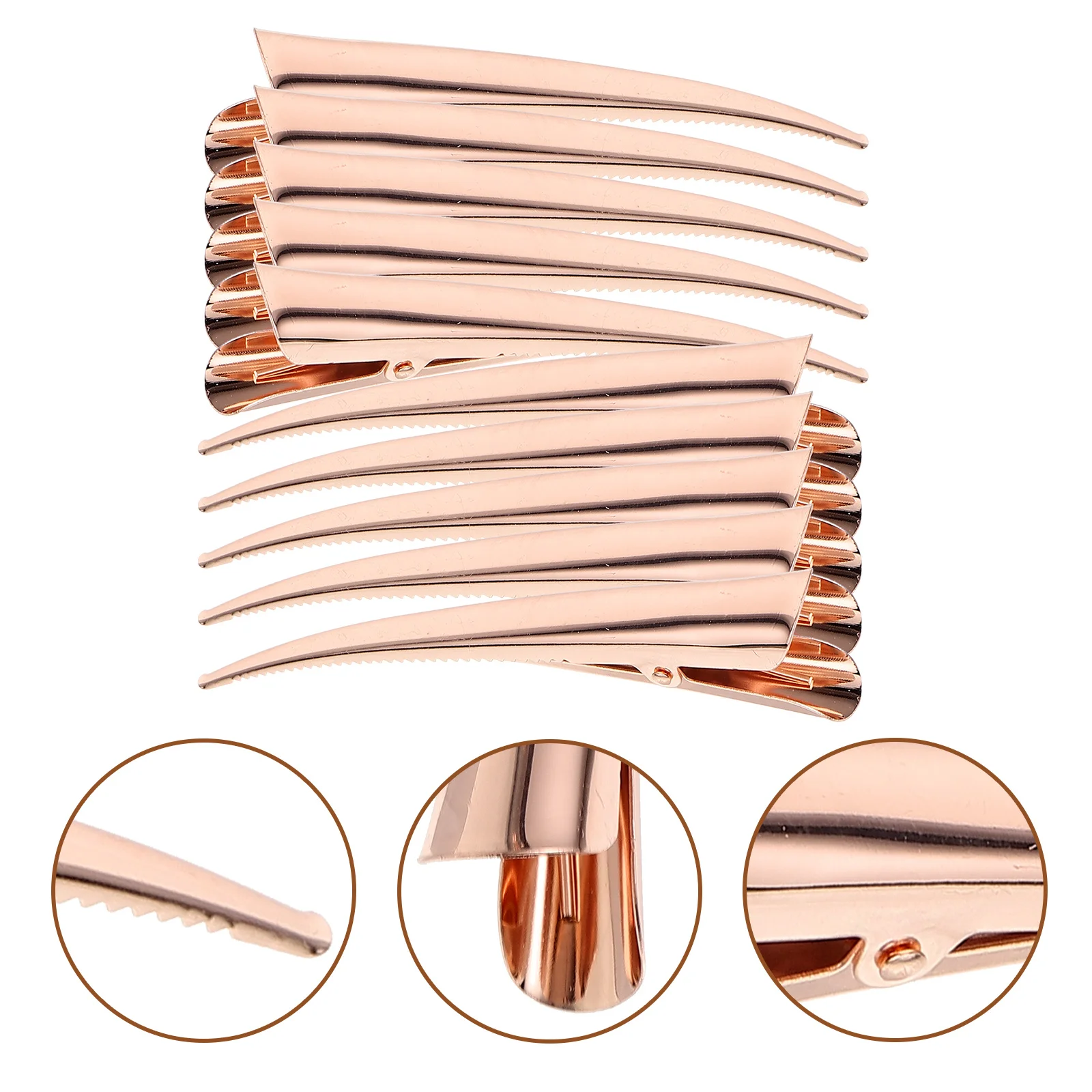 10pcs Electroplated Rose Gold Hair Clips Non-Slip Metal Barrettes For Thick Thin Curly Straight Hair Salon Styling Accessories
10pcs Electroplated Rose Gold Hair Clips Non-Slip Metal Barrettes For Thick Thin Curly Straight Hair Salon Styling Accessories