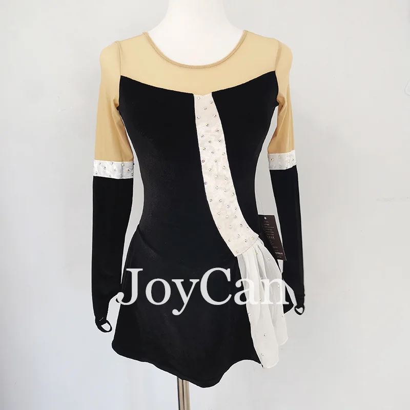 JoyCan Ice Figure Skating Dress Girls Black Velvet Spandex Stretchy Competition Dance Wear Customized
JoyCan Ice Figure Skating Dress Girls Black Velvet Spandex Stretchy Competition Dance Wear Customized