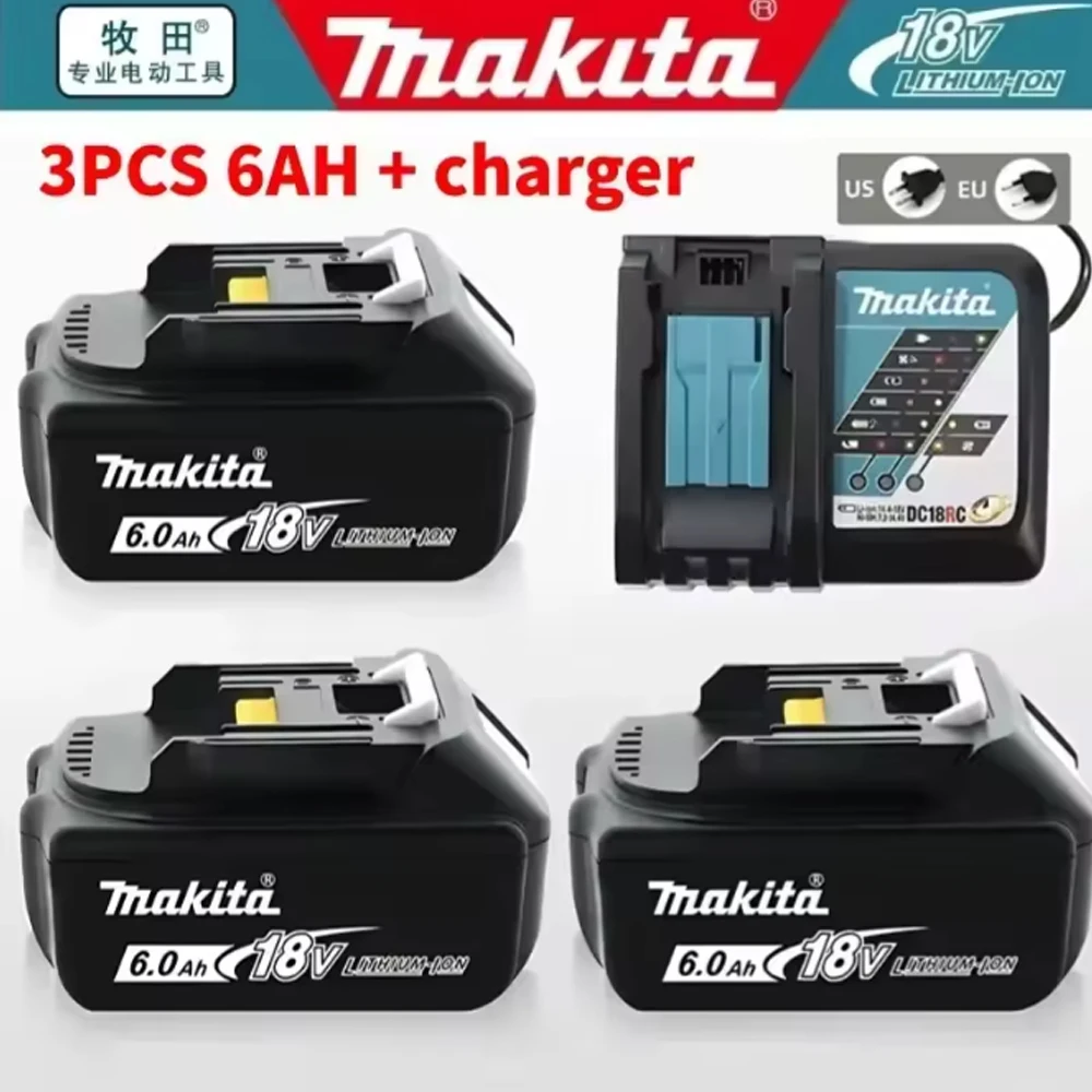 Оригинальный аккумулятор Makita 18 В 6,0 Ач для электроинструментов, 18 В Makita со светодиодной литий-ионной заменой LXT BL1860B BL1860 BL1850
Оригинальный аккумулятор Makita 18 В 6,0 Ач для электроинструментов, 18 В Makita со светодиодной литий-ионной заменой LXT BL1860B BL1860 BL1850