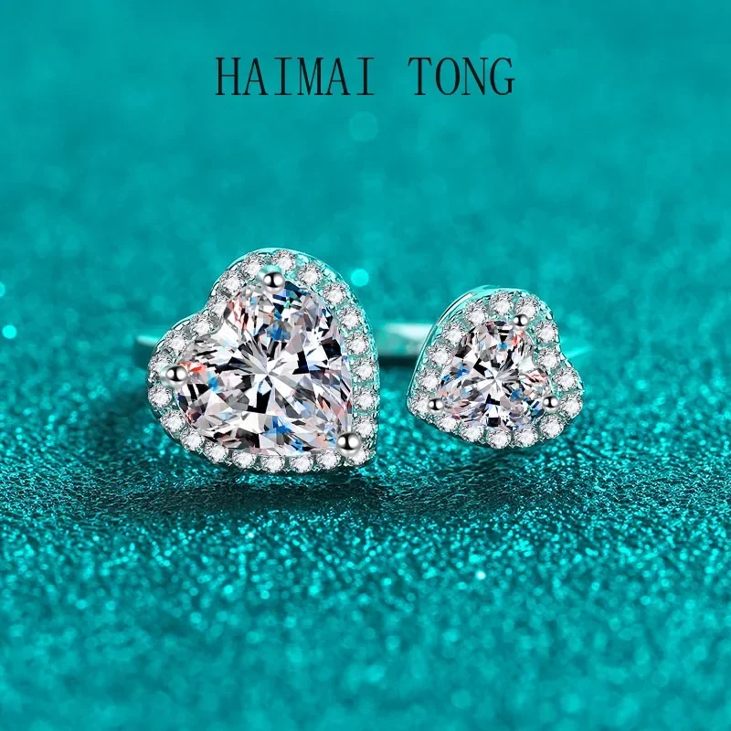 HAIMAITONG Live Mouth moissanite Ring , Heart Connected Finger Ring, Pt950 Platinum, Mother of Pearl Gemstone
HAIMAITONG Live Mouth moissanite Ring , Heart Connected Finger Ring, Pt950 Platinum, Mother of Pearl Gemstone