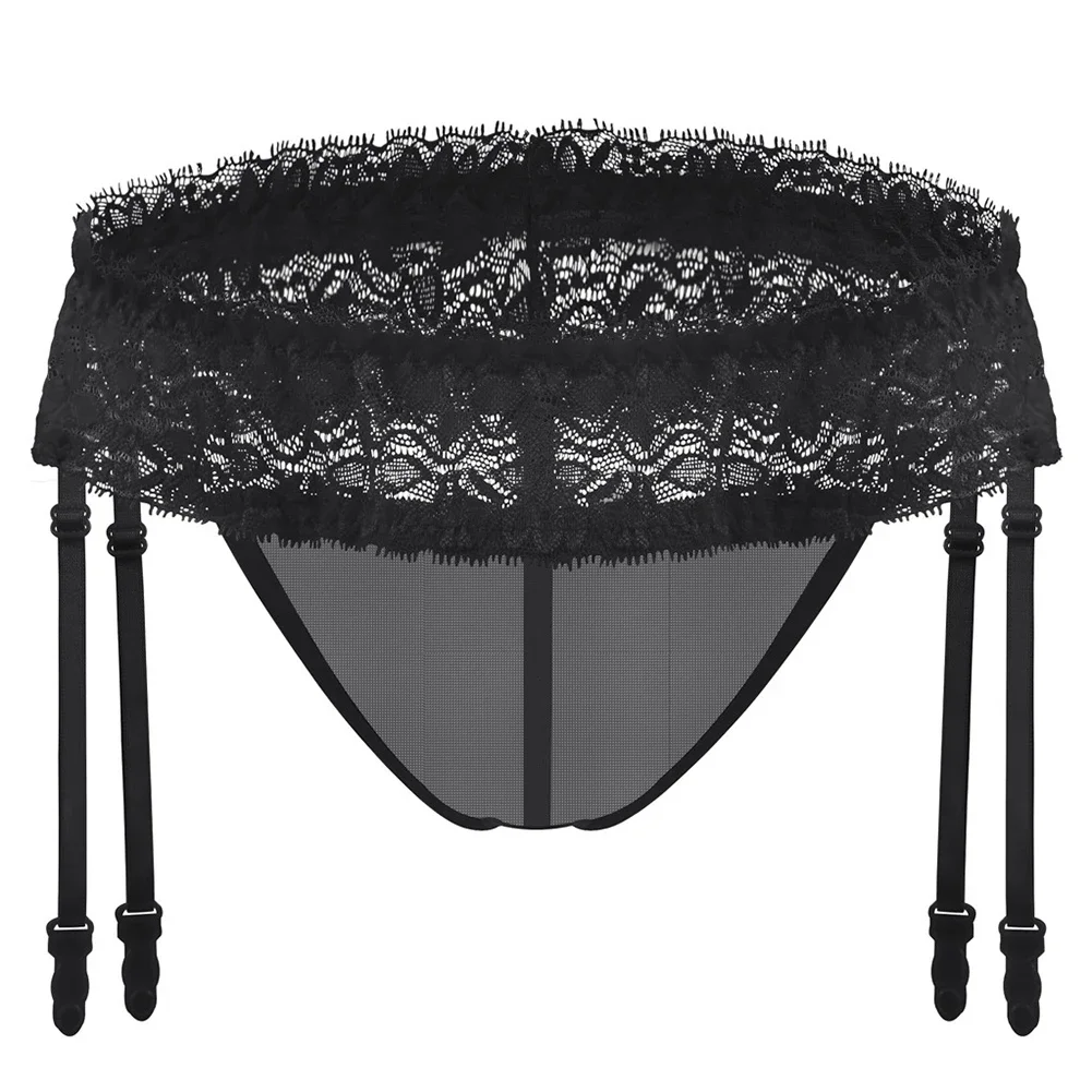 Men's Sexy Lingerie Sissy U Convex Pouch Underwear Lace T-Back Briefs Garter Belt Clips T-Pants Intimate Elastic G-string Thongs
Men's Sexy Lingerie Sissy U Convex Pouch Underwear Lace T-Back Briefs Garter Belt Clips T-Pants Intimate Elastic G-string Thongs