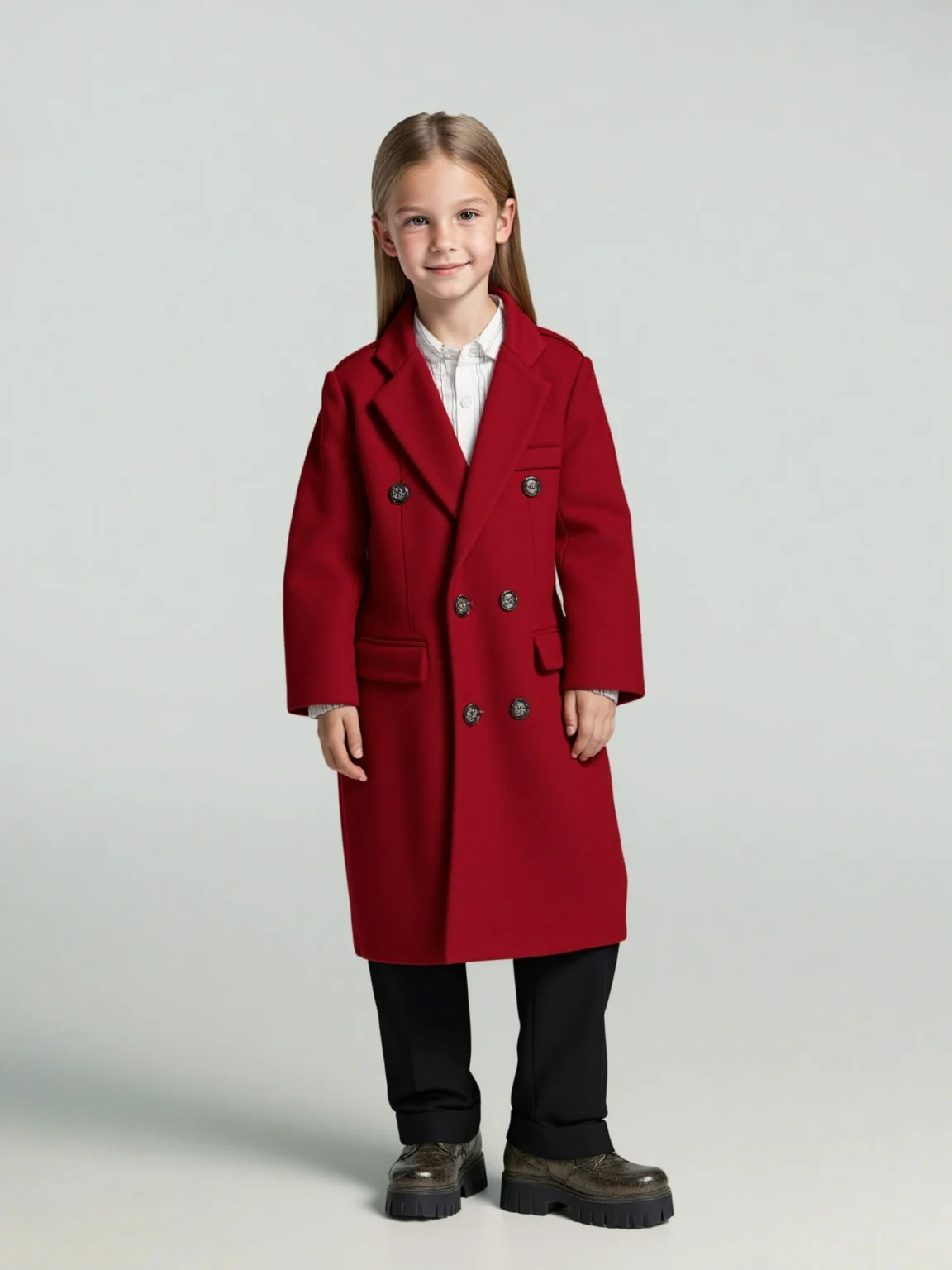 Kids Windproof Outdoor Long Jacket Children Photography Woolen Coat 3-15Y Girls Boys Formal Christmas Red Winter Warm Wool Coat
Kids Windproof Outdoor Long Jacket Children Photography Woolen Coat 3-15Y Girls Boys Formal Christmas Red Winter Warm Wool Coat