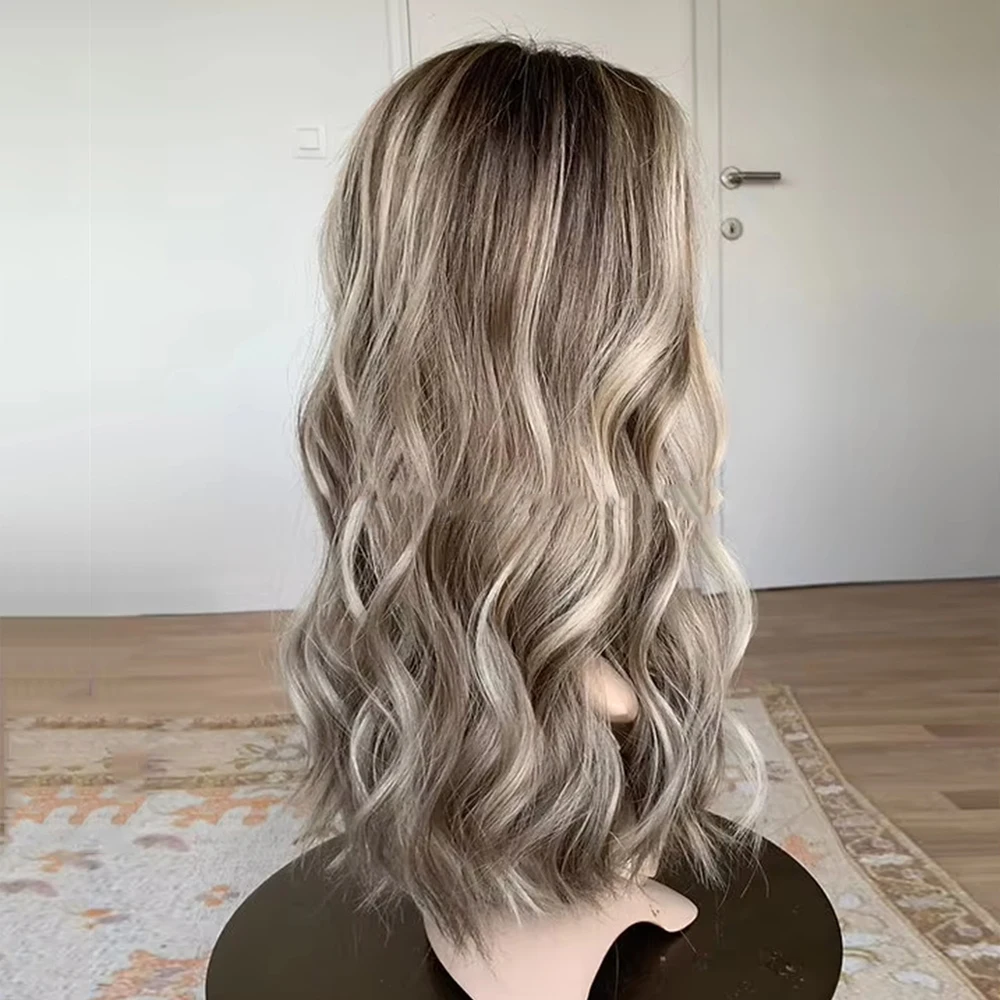 Small Large Cap Lace Front Wigs HD 13x4 Glueless Light Brown with Honey Blonde Highlights Synthetic High Heat Wig Girls Gift Wig
Small Large Cap Lace Front Wigs HD 13x4 Glueless Light Brown with Honey Blonde Highlights Synthetic High Heat Wig Girls Gift Wig