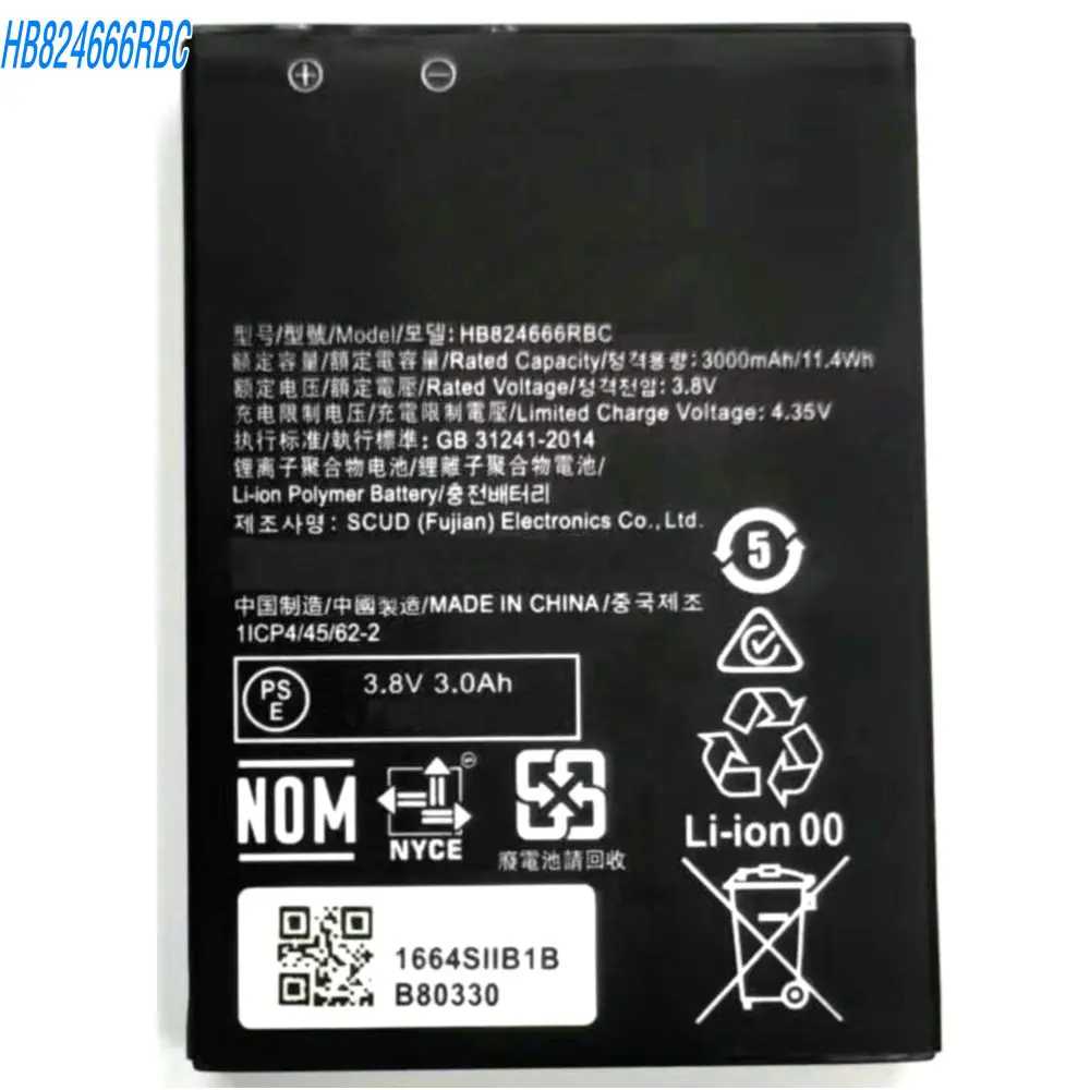 2026 Yeas 3.8V 3000mAh HB824666RBC Replacement Li-ion Polymer Battery For Huawei E5577 EBS-937
2026 Yeas 3.8V 3000mAh HB824666RBC Replacement Li-ion Polymer Battery For Huawei E5577 EBS-937