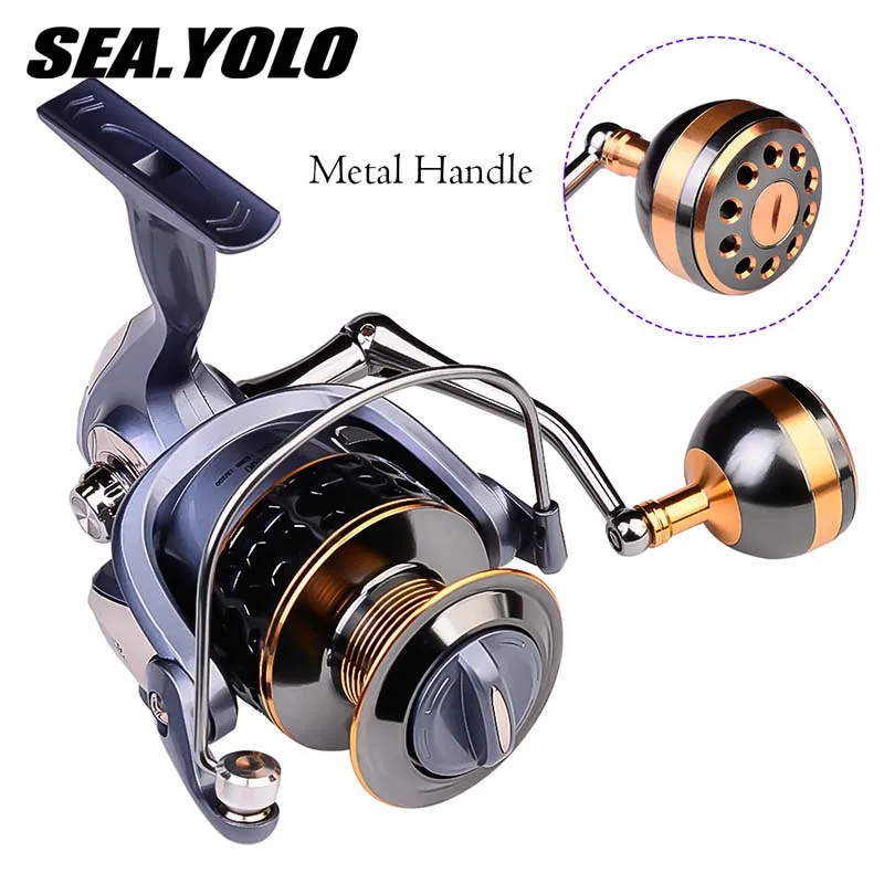 Sea.Yolo 2000-7000 Serie Fishing Reel Professional Ultra Light 5.2.1 Gear Ratio Carp Baitcasting Wheel Carp Fishing Casting Reel
Sea.Yolo 2000-7000 Serie Fishing Reel Professional Ultra Light 5.2.1 Gear Ratio Carp Baitcasting Wheel Carp Fishing Casting Reel