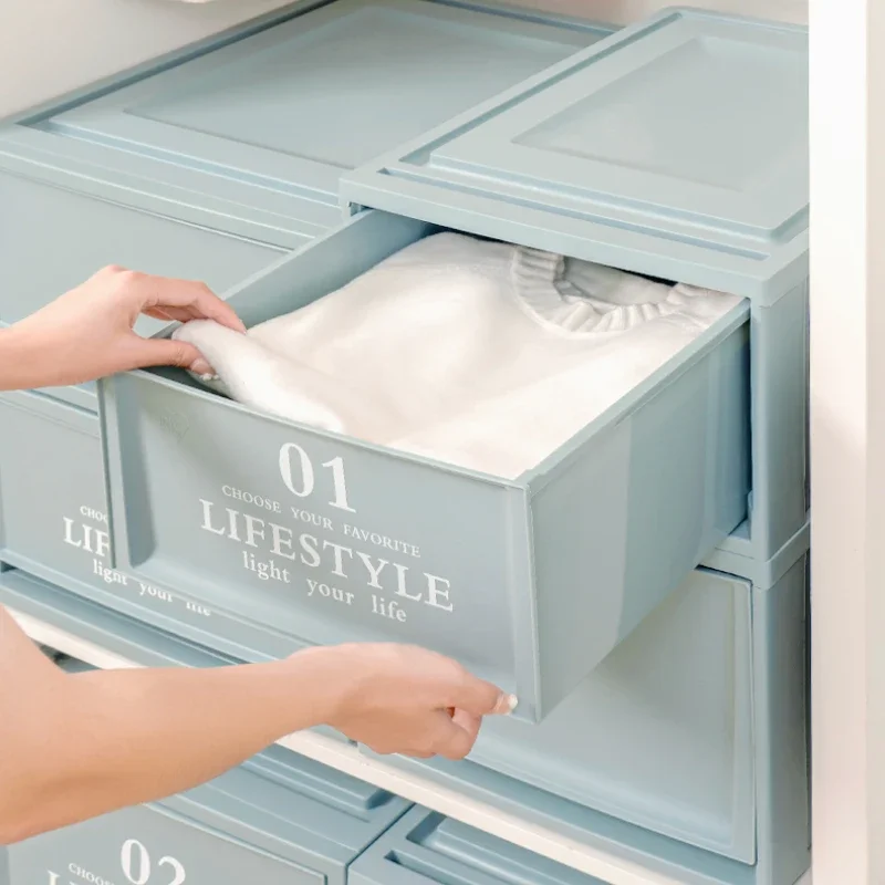 Stackable Drawer Storage Box Plastic Transparent Room Wardrobe Sundry Organizer Household Cabinet Closet Storage Box 46/47L
Stackable Drawer Storage Box Plastic Transparent Room Wardrobe Sundry Organizer Household Cabinet Closet Storage Box 46/47L