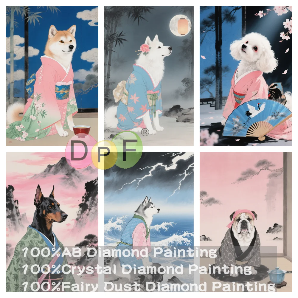 DPF 100% полная фея пыль дрель кристалл AB алмазная живопись цветная иллюстрация вышивка искусство домашний декор ремесла подарок