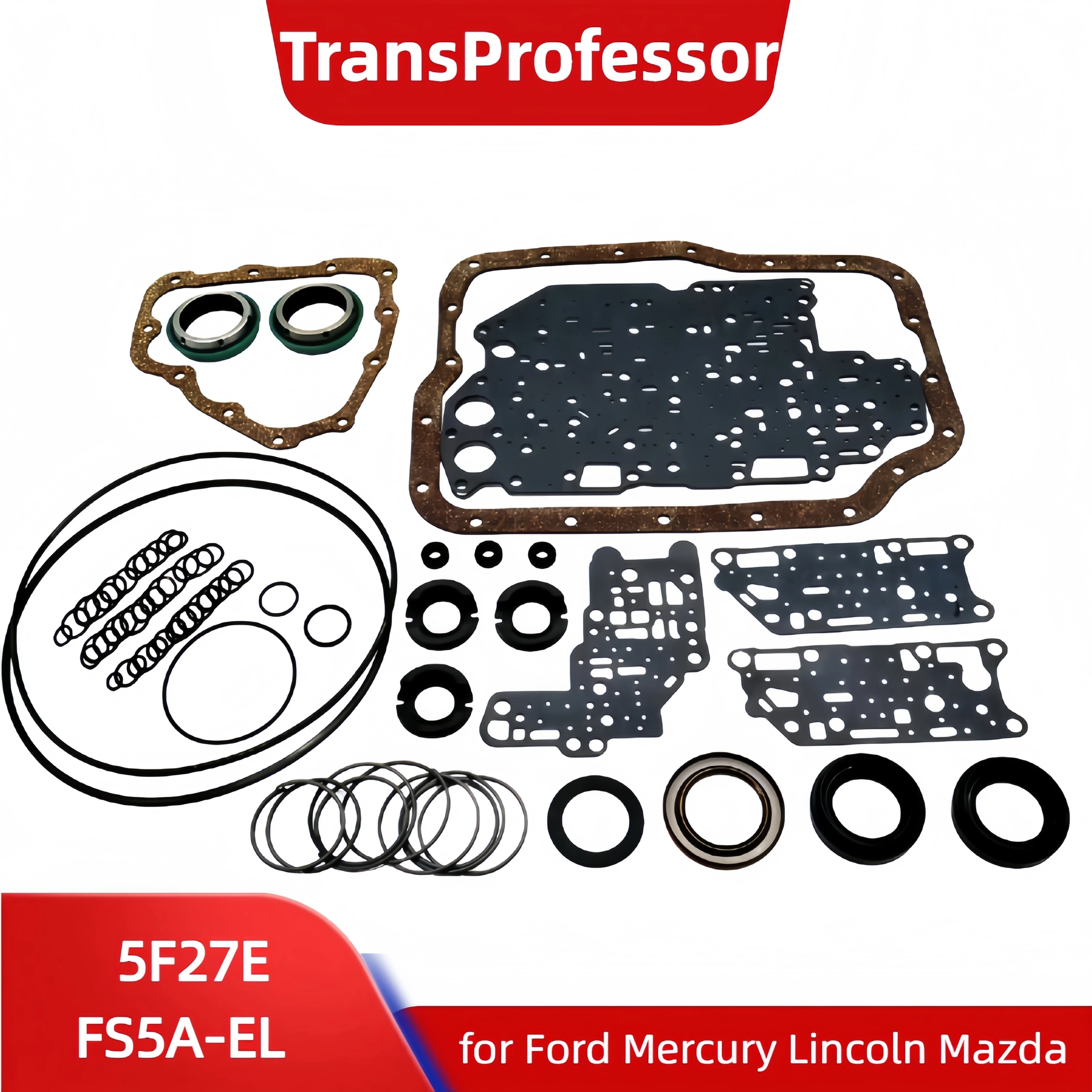 TransProfessor FS5AEL 5F27E FNR5 Transmission Overhaul Repair Kit for Ford Mazda, Gearbox Oil Seals O-Rings
TransProfessor FS5AEL 5F27E FNR5 Transmission Overhaul Repair Kit for Ford Mazda, Gearbox Oil Seals O-Rings