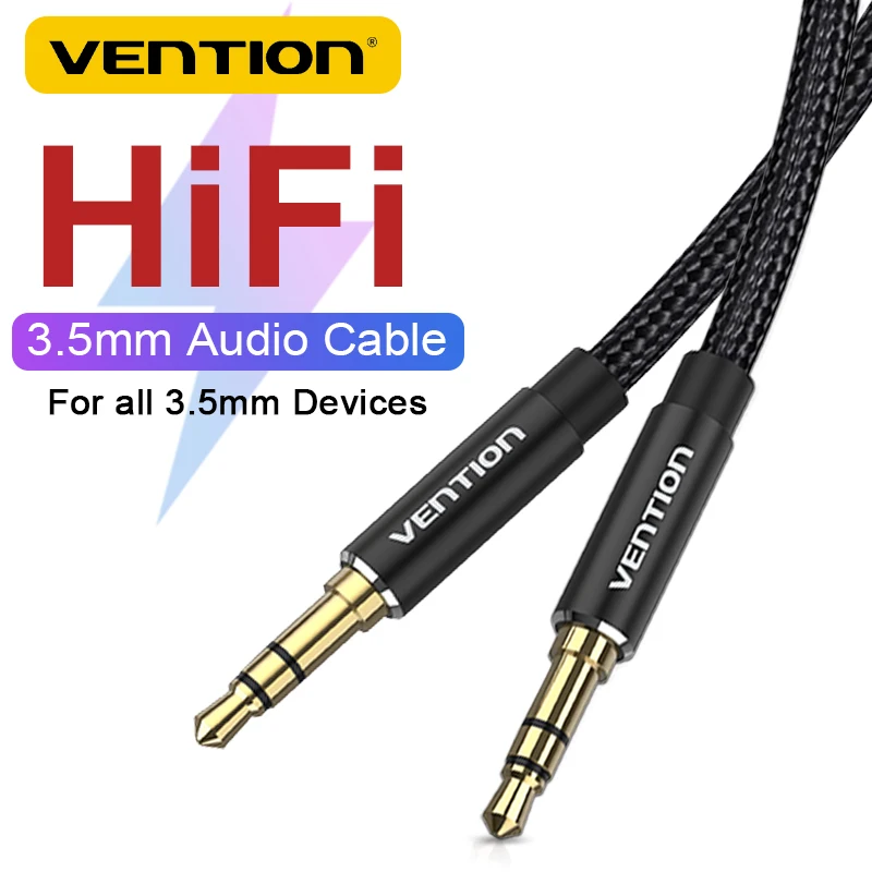 Vention 3.5mm Jack Audio Cable For Phone Headphone Car Speaker Wire Computer Aux Cable Male Jack to Jack 3.5 mm Cord For Samsung
Vention 3.5mm Jack Audio Cable For Phone Headphone Car Speaker Wire Computer Aux Cable Male Jack to Jack 3.5 mm Cord For Samsung