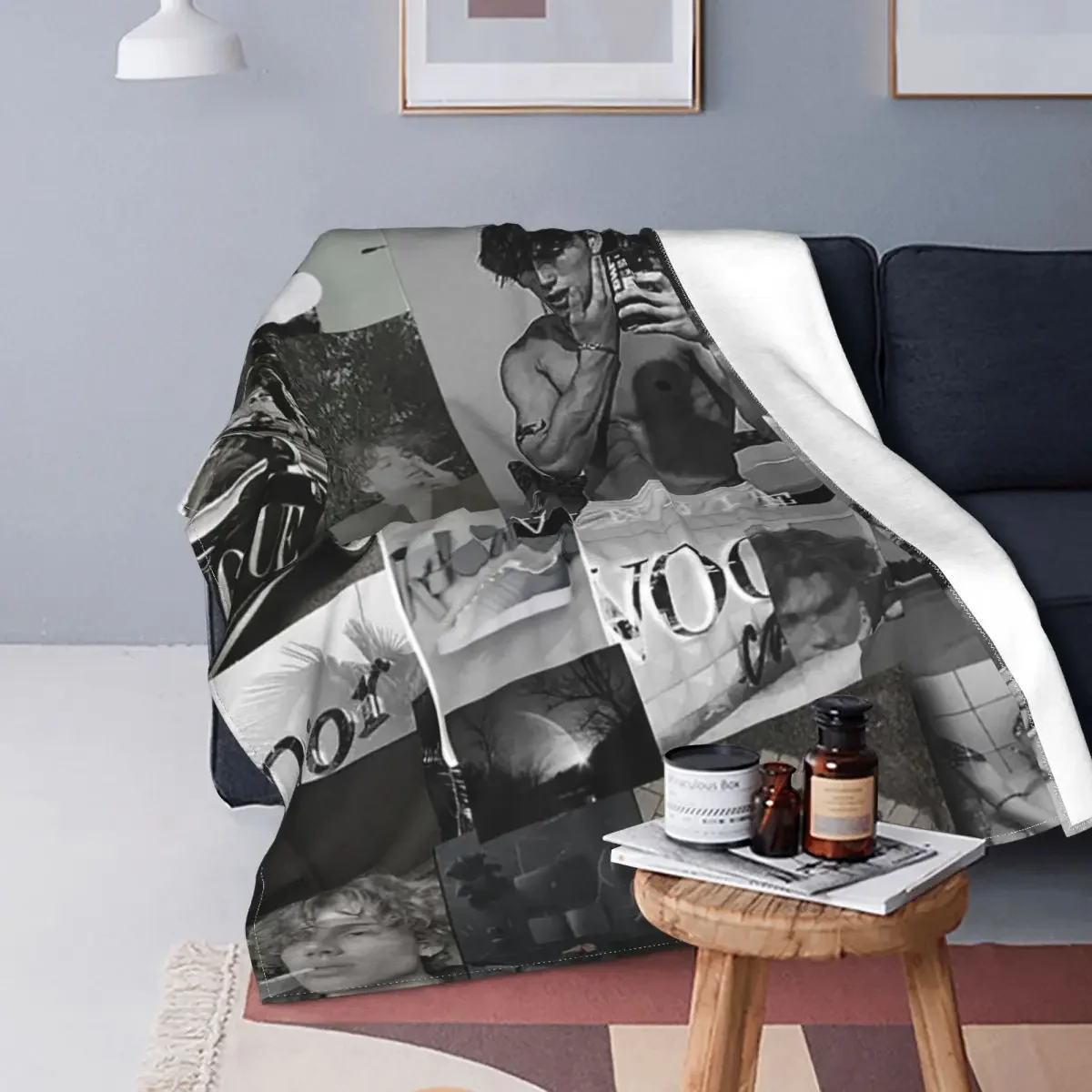 Collage Vinnie Hacker Baby Blanket Sofa Cover Fleece Summer Gift Plaid Multi-function Soft Babe Carpets Sofa Outdoor Rug Piece
Collage Vinnie Hacker Baby Blanket Sofa Cover Fleece Summer Gift Plaid Multi-function Soft Babe Carpets Sofa Outdoor Rug Piece