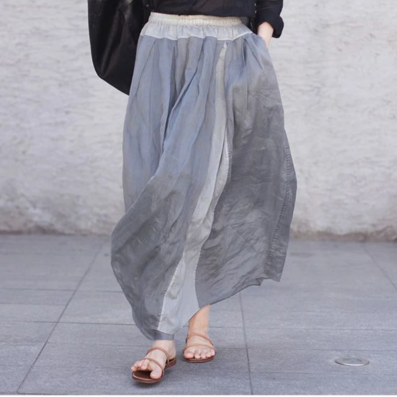 2022 Summer New Arts Style Women Elastic Waist Vintage Loose A-line Skirts All-matched Casual Double-deck Cotton Long Skirt C400
2022 Summer New Arts Style Women Elastic Waist Vintage Loose A-line Skirts All-matched Casual Double-deck Cotton Long Skirt C400