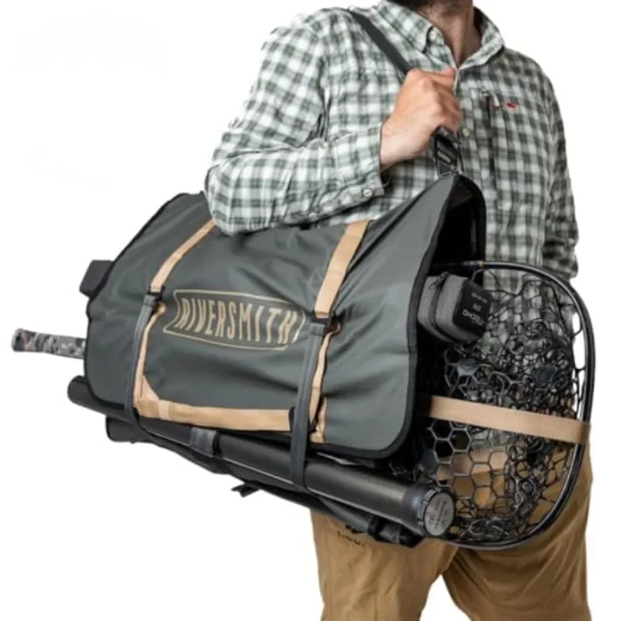 Fly Fishing Wader Boot Bag Waterproof Nylon Gear-Roll with Changing Mat, Black Color, Rod Net Storage, Durable Organizer for Ou
Fly Fishing Wader Boot Bag Waterproof Nylon Gear-Roll with Changing Mat, Black Color, Rod Net Storage, Durable Organizer for Ou