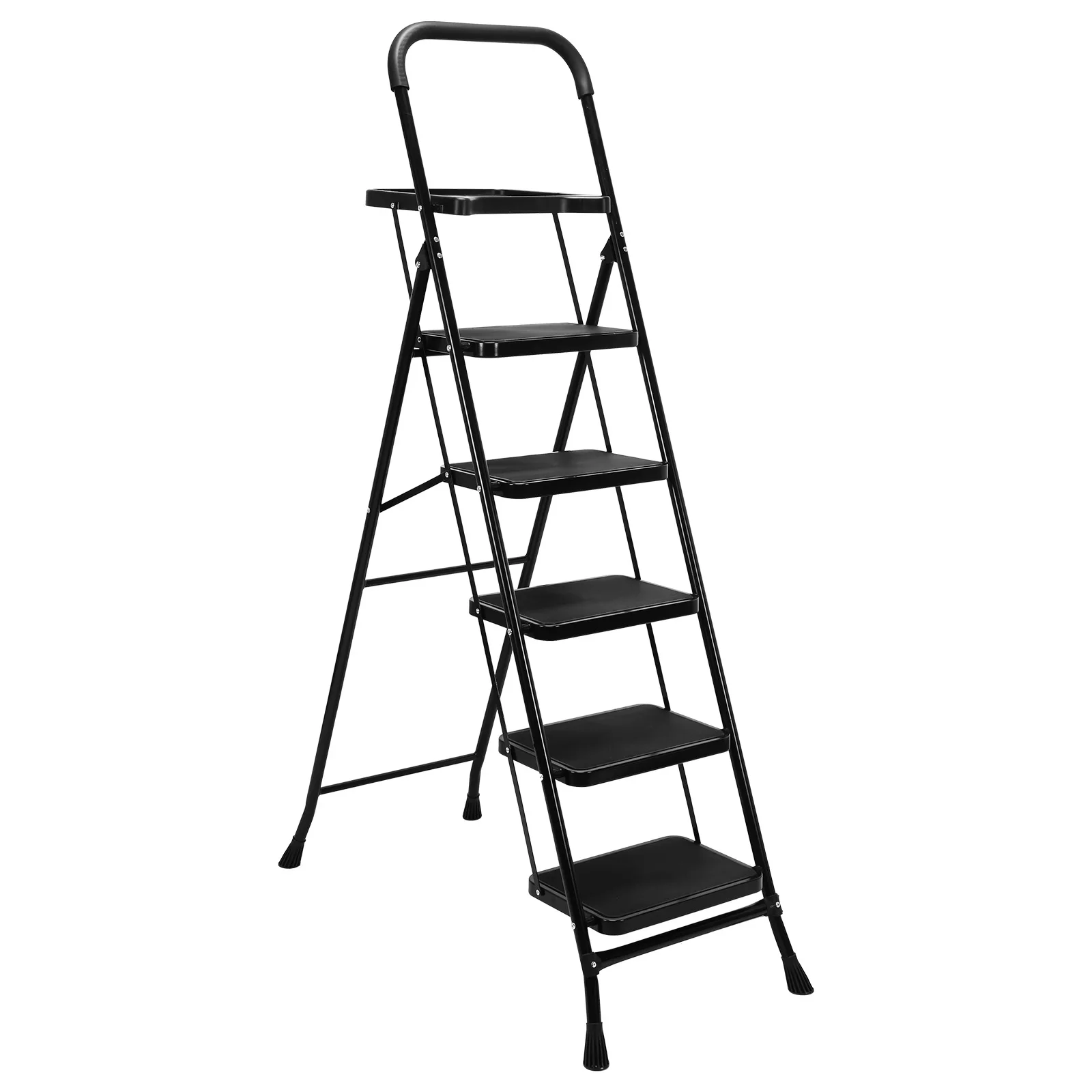 5 Step Ladder Folding Portable Ladder Support 330lbs Safety Locking with Wide Anti-Slip Pedal for Home and Office
5 Step Ladder Folding Portable Ladder Support 330lbs Safety Locking with Wide Anti-Slip Pedal for Home and Office
