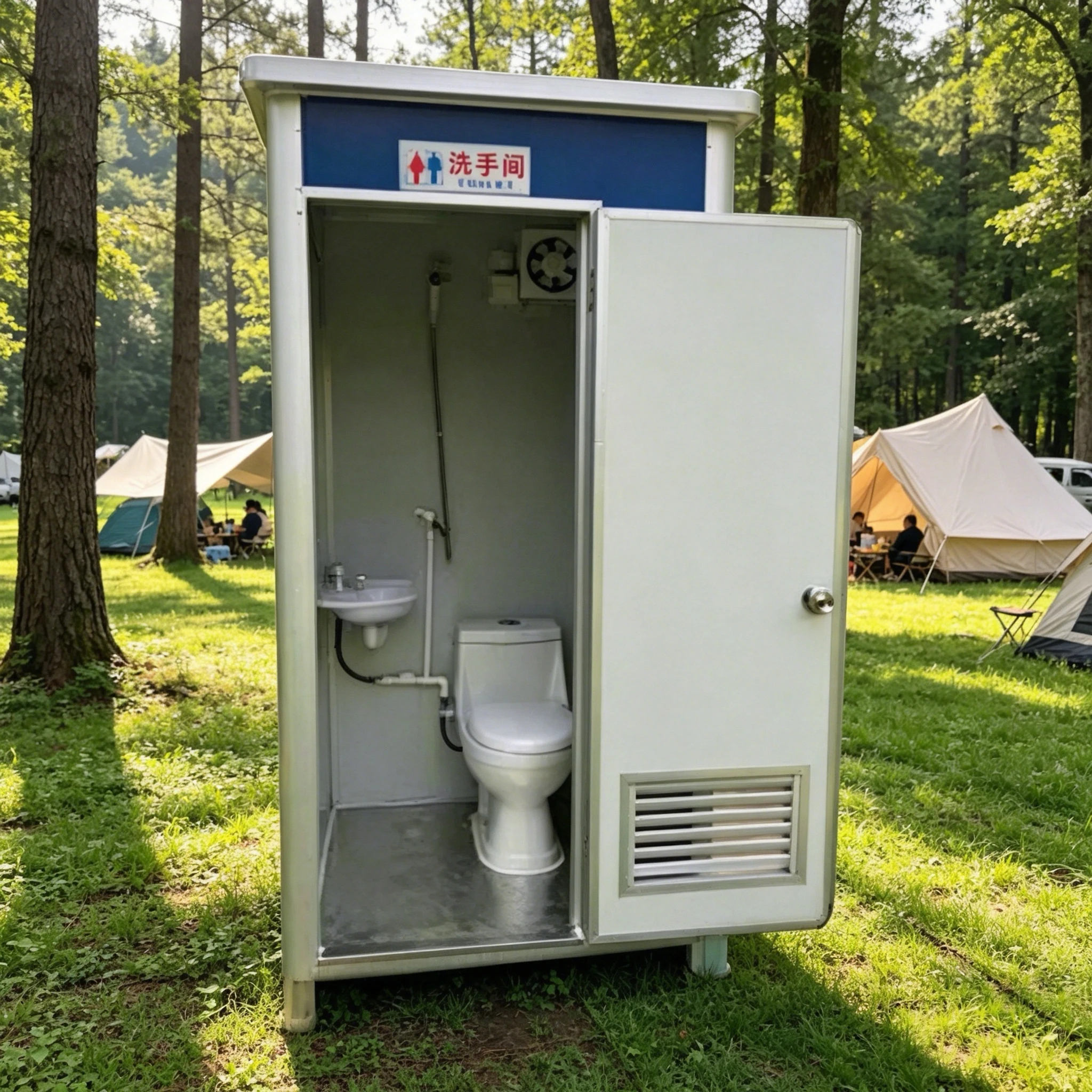 Modern Portable Toilet Cabin - Spacious for Construction Sites & Events, Hygienic & Weather Protection
Modern Portable Toilet Cabin - Spacious for Construction Sites & Events, Hygienic & Weather Protection
