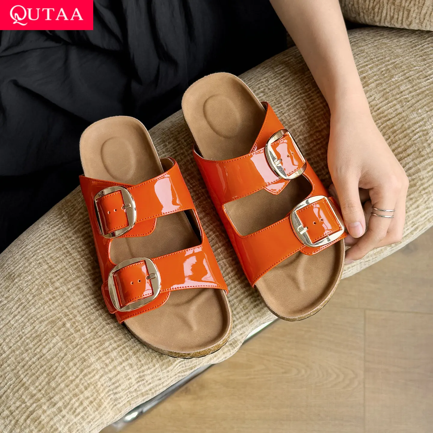 QUTAA 2026 Fashion Women Summer Sandals Flats Shoes Heels Open Toe Buckle Round Toe Beach Casual Shoes Slippers Dress 34-39
QUTAA 2026 Fashion Women Summer Sandals Flats Shoes Heels Open Toe Buckle Round Toe Beach Casual Shoes Slippers Dress 34-39
