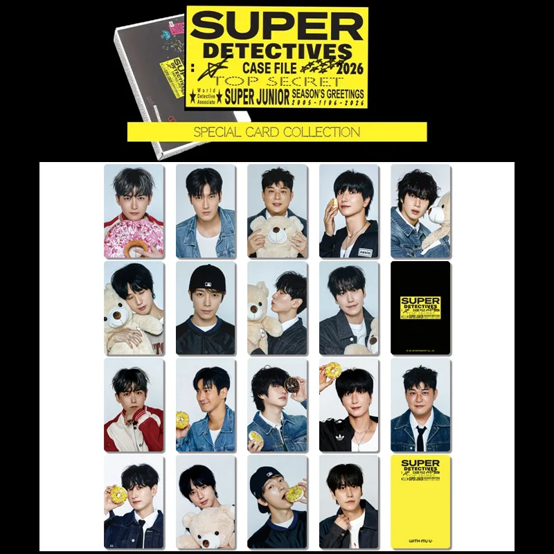 9Pcs/Set SUPER JUNIOR New Series 2026 Calendar Special Edition Cards Lomo Cards LeeTeuk HeeChul Yesung DongHae SiWon Fans Gifts
9Pcs/Set SUPER JUNIOR New Series 2026 Calendar Special Edition Cards Lomo Cards LeeTeuk HeeChul Yesung DongHae SiWon Fans Gifts