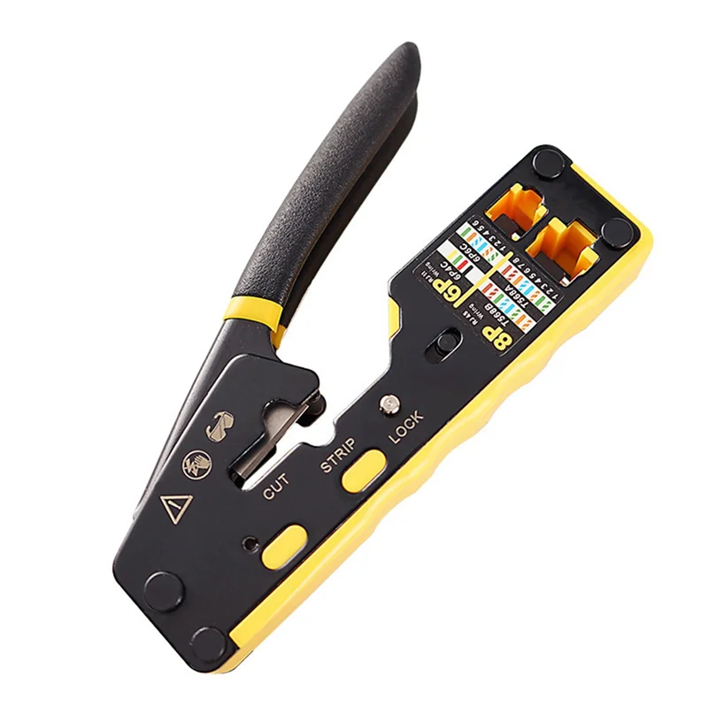 ATP-RJ45 Pass Through Crimp Tool for Cat5 Cat6 Modular Connector Ethernet Crimp Tool 8P 6P Pass Through Ethernet Crimper
ATP-RJ45 Pass Through Crimp Tool for Cat5 Cat6 Modular Connector Ethernet Crimp Tool 8P 6P Pass Through Ethernet Crimper