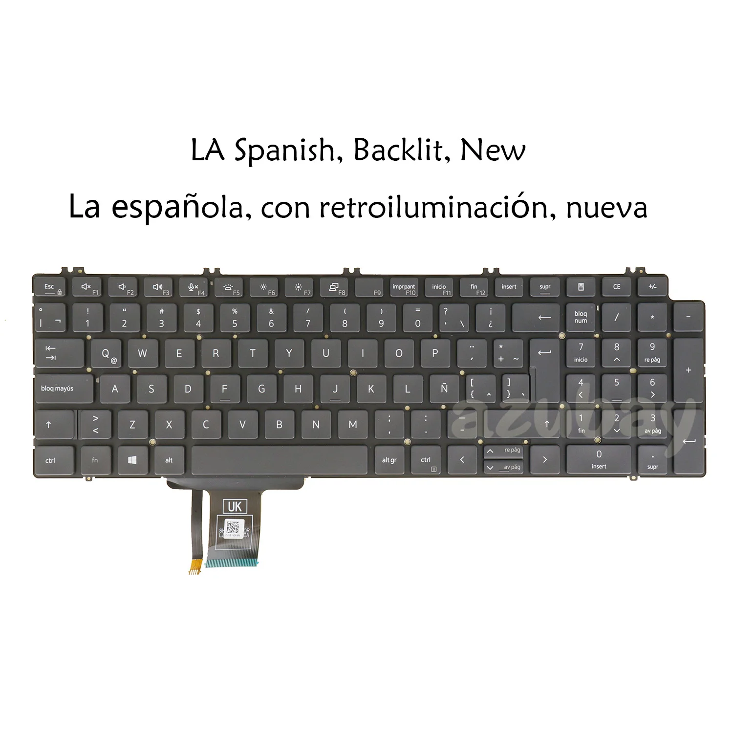 Spanish /La Laptop Keyboard for Dell Kg9G3 0Kg9G3 Pk132V42B22 Dlm19L56Laj698W, Precision 7550 7560 7750 7760, Backlit
Spanish /La Laptop Keyboard for Dell Kg9G3 0Kg9G3 Pk132V42B22 Dlm19L56Laj698W, Precision 7550 7560 7750 7760, Backlit