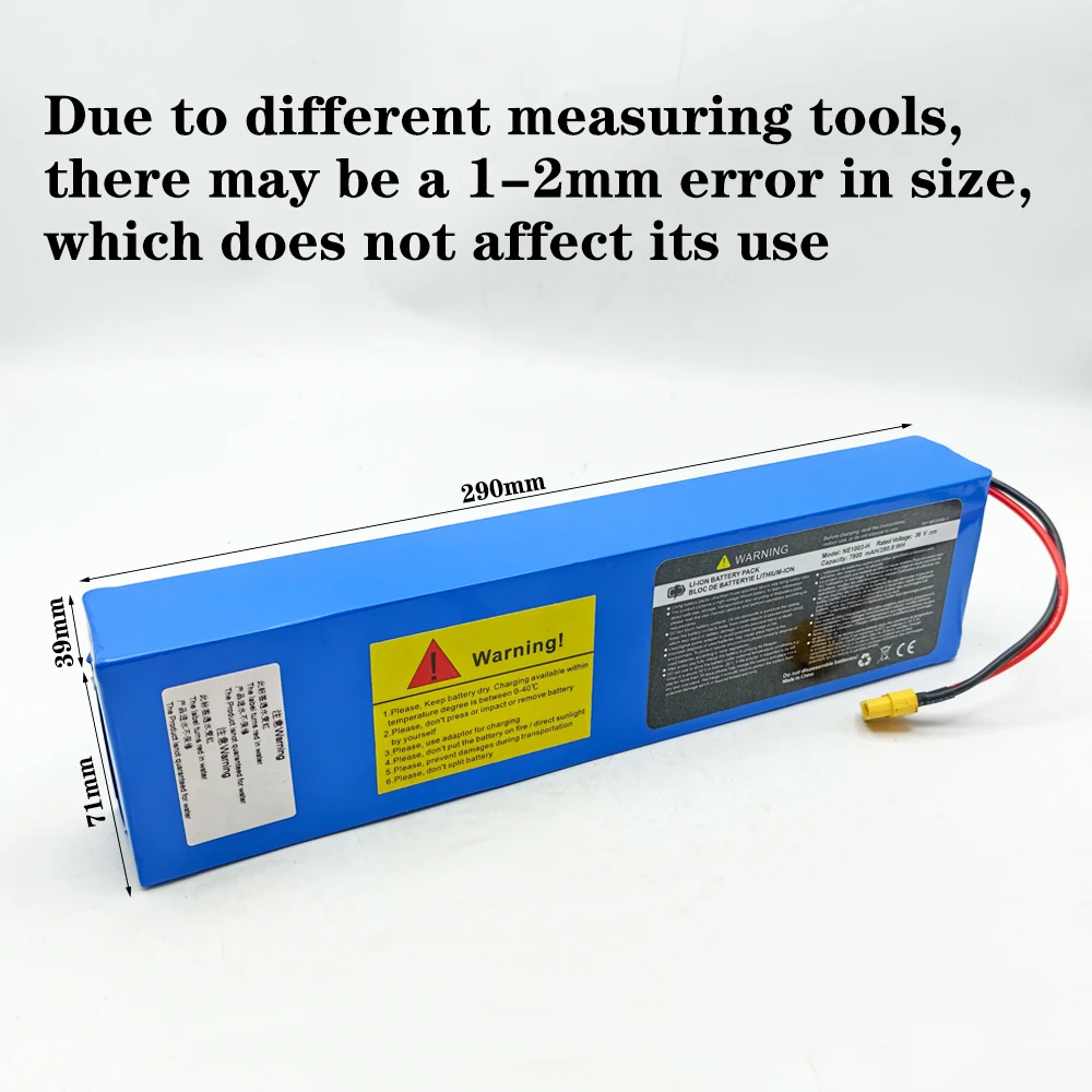 for KUGOO S1, S2, S3 Electric Scooters 10S3P 36V 7800mAh 18650 rechargeable lithium-ion battery 750W built-in BMS
for KUGOO S1, S2, S3 Electric Scooters 10S3P 36V 7800mAh 18650 rechargeable lithium-ion battery 750W built-in BMS