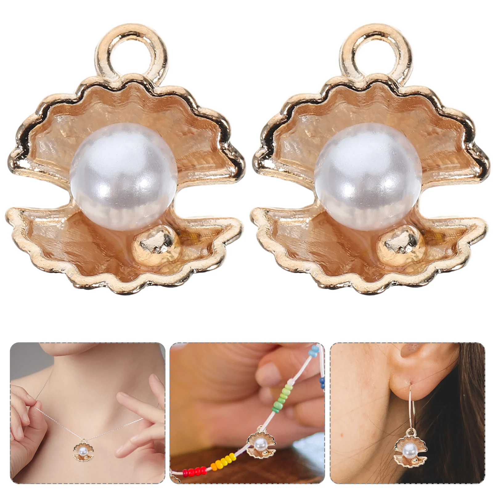 10Pcs Shell Pearl Pendants Faux DIY Jewelry Craft Supplies Components Earrings Necklaces Bracelets Accessories
10Pcs Shell Pearl Pendants Faux DIY Jewelry Craft Supplies Components Earrings Necklaces Bracelets Accessories