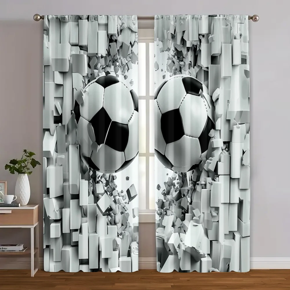 2pcs, Print Curtains 2D print Football Printed Versatile Durable Polyester (without rod) Art Deco Festive Perfect for Room,
2pcs, Print Curtains 2D print Football Printed Versatile Durable Polyester (without rod) Art Deco Festive Perfect for Room,