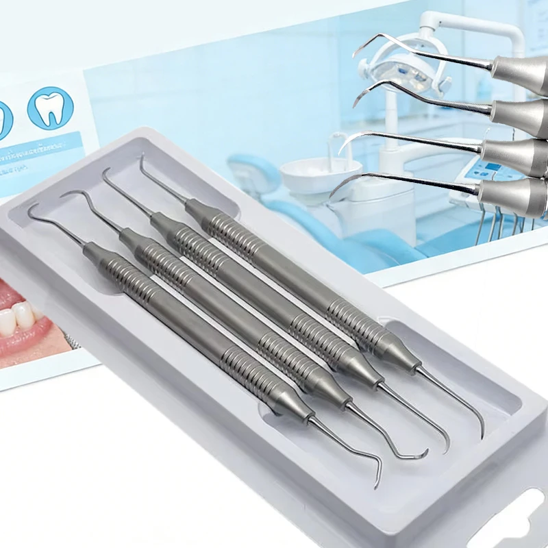 4Pcs/set Dental Scaler Kit Professional Stainless Steel Teeth Cleaning Tools for Tartar Removal Dentist Design Oral Care Kit
4Pcs/set Dental Scaler Kit Professional Stainless Steel Teeth Cleaning Tools for Tartar Removal Dentist Design Oral Care Kit