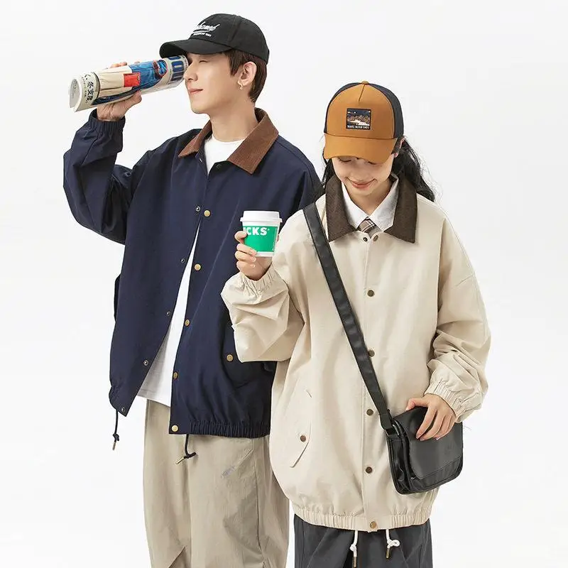 Loose Fit Khaki Women's Spring Autumn Jacket Retro Collar Workwear Coat Windbreaker Outerwear Casual Polyester Fiber
Loose Fit Khaki Women's Spring Autumn Jacket Retro Collar Workwear Coat Windbreaker Outerwear Casual Polyester Fiber