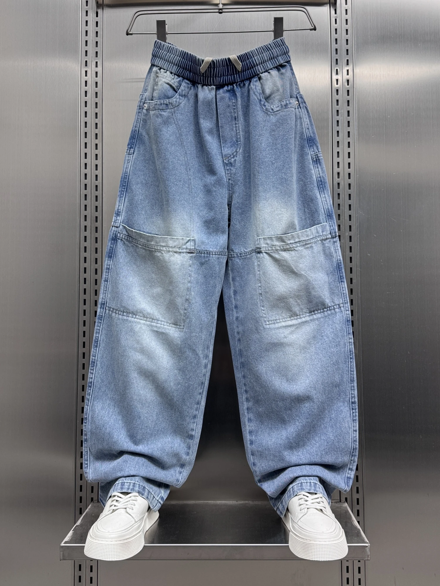 Spring 2025 Trendy Brand Men's Loose Straight Leg Jeans American High Street Fashion Washed out Knife Casual Trousers
Spring 2025 Trendy Brand Men's Loose Straight Leg Jeans American High Street Fashion Washed out Knife Casual Trousers