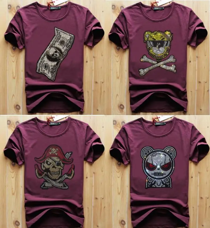 Men's Fashion Anime Rhinestones Dress T-shirt Cotton Hip Hop Streetwear Casual Graphic Tee Drop Shipping Hip Hop Style
Men's Fashion Anime Rhinestones Dress T-shirt Cotton Hip Hop Streetwear Casual Graphic Tee Drop Shipping Hip Hop Style
