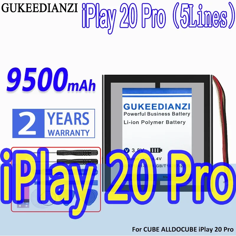 GUKEEDIANZI Battery 9500mAh for CUBE ALLDOCUBE iPlay 20 Pro Tablet
GUKEEDIANZI Battery 9500mAh for CUBE ALLDOCUBE iPlay 20 Pro Tablet