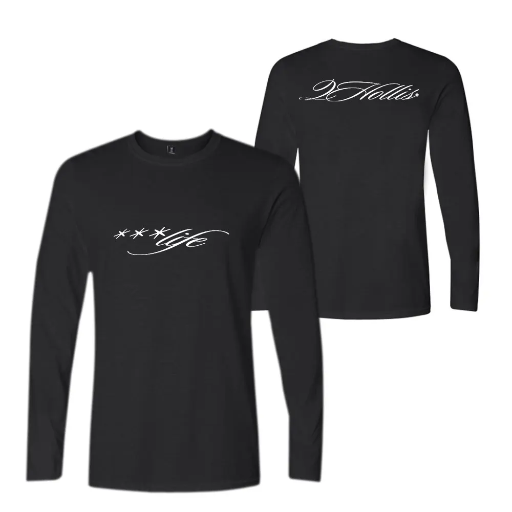 2hollis Merch Life Script Long sleeve Men/Women Fashion Casual Top
2hollis Merch Life Script Long sleeve Men/Women Fashion Casual Top