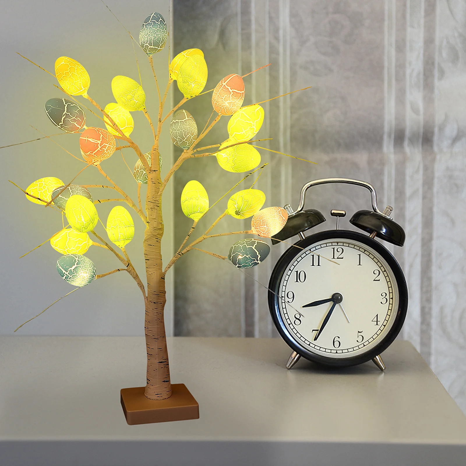 Egg Tree LED Light 24 Beads Modern Indoor Decorative Table Lamp Bedroom Office Living Room Lighted Tree Table Centerpiece
Egg Tree LED Light 24 Beads Modern Indoor Decorative Table Lamp Bedroom Office Living Room Lighted Tree Table Centerpiece