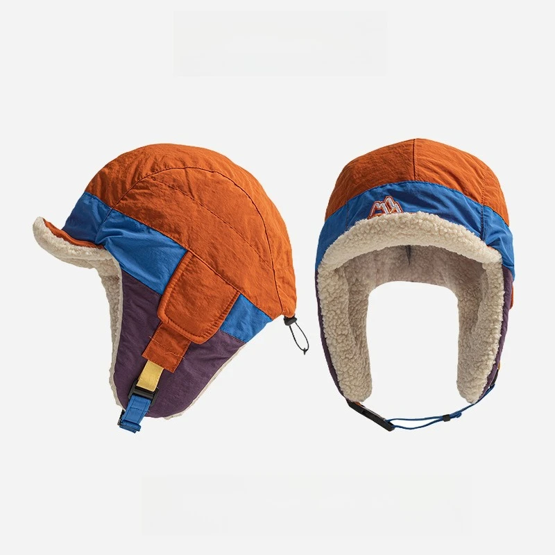 Осенне-зимняя теплая шапка-ушанка из быстросохнущей ткани с цветовыми блоками, женская уличная пилотская шапка с защитой ушей, утолщенная, из овечьей шерсти, для катания на лыжах
Осенне-зимняя теплая шапка-ушанка из быстросохнущей ткани с цветовыми блоками, женская уличная пилотская шапка с защитой ушей, утолщенная, из овечьей шерсти, для катания на лыжах