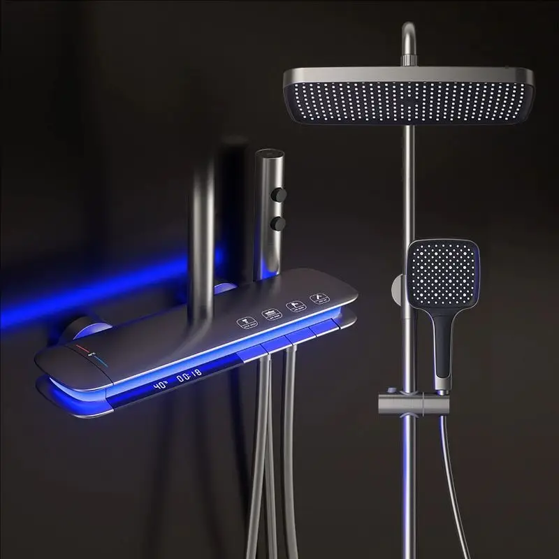 Waterfall Piano Digital Bathroom Shower System Hot Cold Bathroom Mixer Faucet Ambient Light Hot Cold Digital Bathroom Shower Set
Waterfall Piano Digital Bathroom Shower System Hot Cold Bathroom Mixer Faucet Ambient Light Hot Cold Digital Bathroom Shower Set