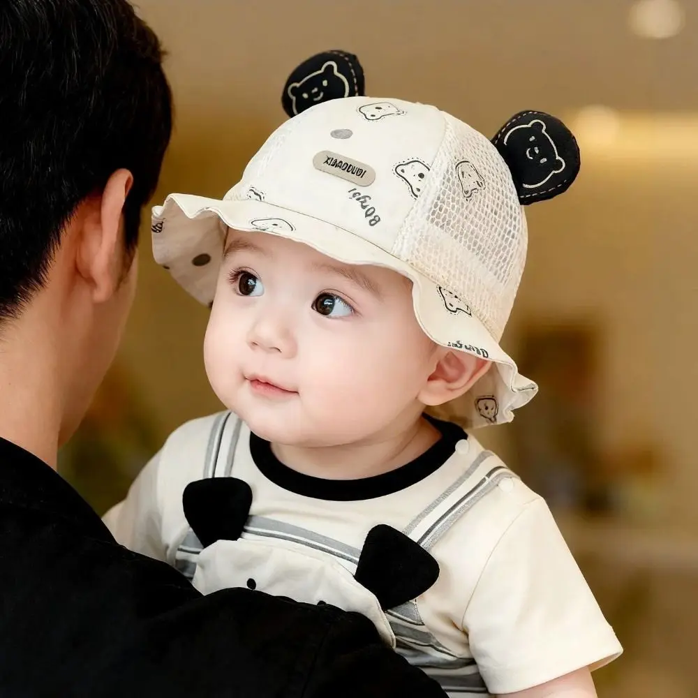 Thin Cartoon Baby Sun Hat Mesh Bear Ear Infant Mesh Hat Breathable Foldable Toddler Bucket Hat Outdoor
Thin Cartoon Baby Sun Hat Mesh Bear Ear Infant Mesh Hat Breathable Foldable Toddler Bucket Hat Outdoor
