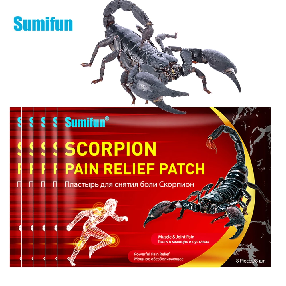 8-40Pcs Scorpion Joint Arthritis Pain Relieving Patches Pain Killing Sticker with Herbal Extract Plaster Relieve Medical Patch
8-40Pcs Scorpion Joint Arthritis Pain Relieving Patches Pain Killing Sticker with Herbal Extract Plaster Relieve Medical Patch