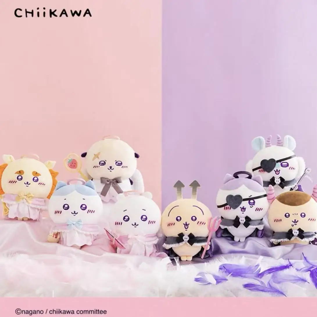 Genuine Chiikawa Angel and Devil Series Plush Dolls cartoon Usagi Momonga Rakko kawaii anime doll Girl's birthday gift plush toy
Genuine Chiikawa Angel and Devil Series Plush Dolls cartoon Usagi Momonga Rakko kawaii anime doll Girl's birthday gift plush toy