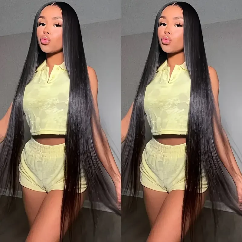 200% Density 44 46 inches Human Hair Straight Lace Front Wig Bleached Knots 100% Human Hair Wig 13X4X1 Lace Narutal Black Color
200% Density 44 46 inches Human Hair Straight Lace Front Wig Bleached Knots 100% Human Hair Wig 13X4X1 Lace Narutal Black Color