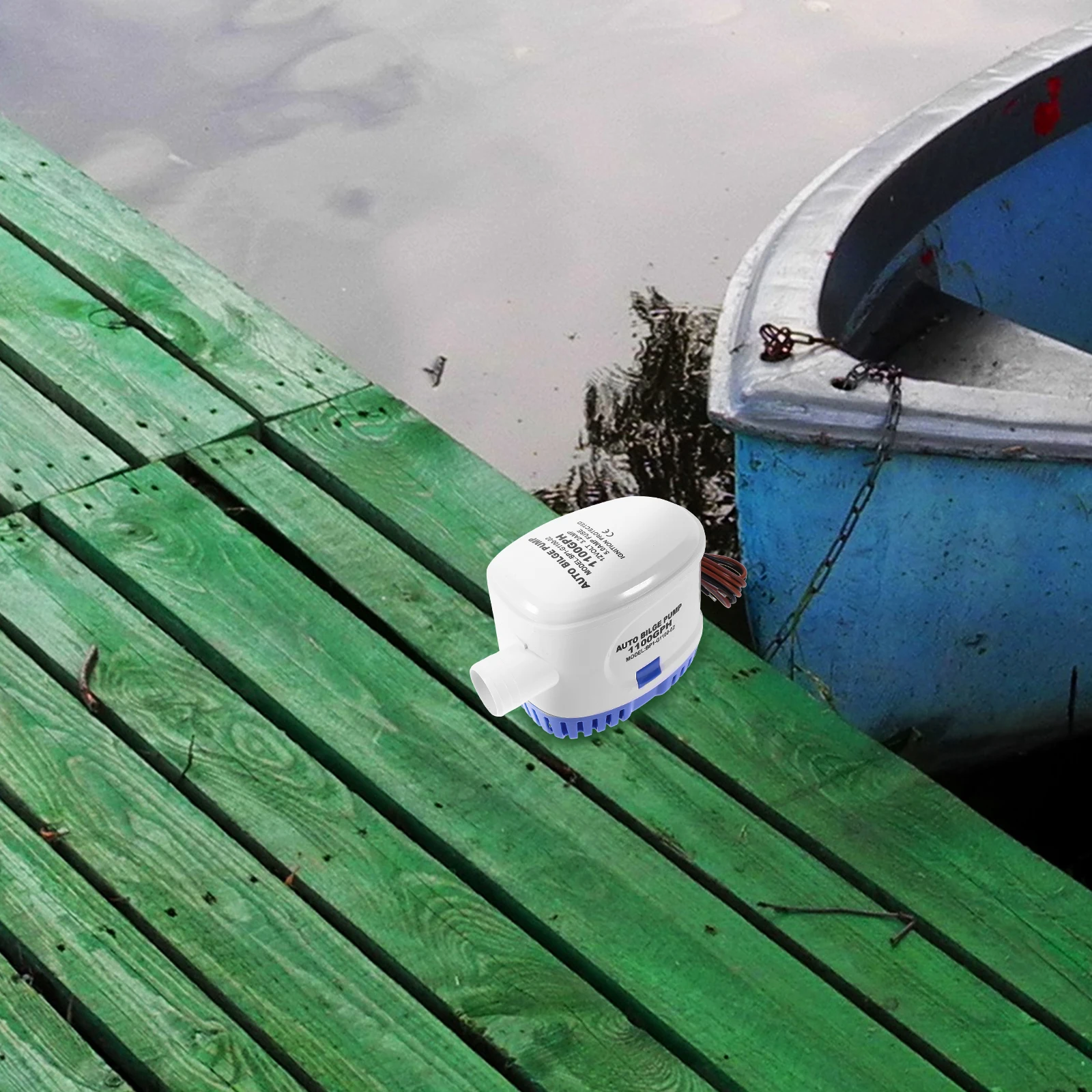 12V Automatic Submersible Pump Compact Boat Bilge Water Pump Built-In Float Switch Auto Bilge For Marine Fishing Camping Blue
12V Automatic Submersible Pump Compact Boat Bilge Water Pump Built-In Float Switch Auto Bilge For Marine Fishing Camping Blue