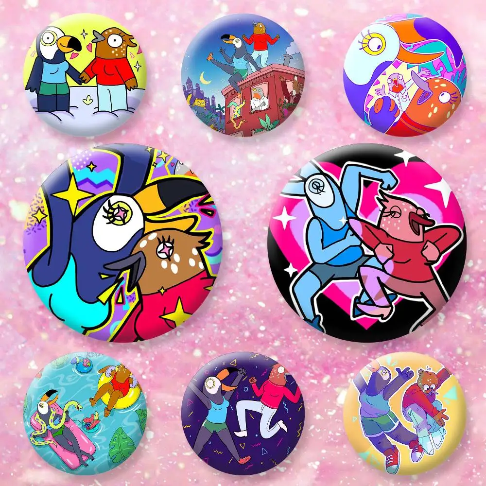 Tuca and Bertie Button Pins Backpack Clothing Decor Brooch Badge Jewelry Gifts for Kids
Tuca and Bertie Button Pins Backpack Clothing Decor Brooch Badge Jewelry Gifts for Kids